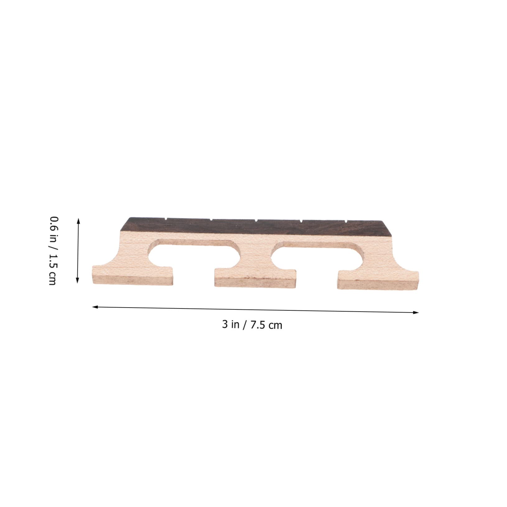 GOOHOCHY 2pcs Banjo Bridge Replacement Saddle Bridge for 4-string 5-string Banjo