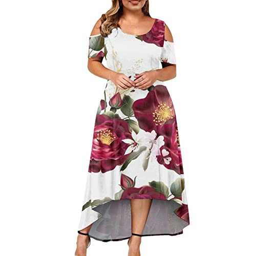 Sommerkleid Blumen Lang Ausgehkleider Verlobungskleid Festliche Coole...