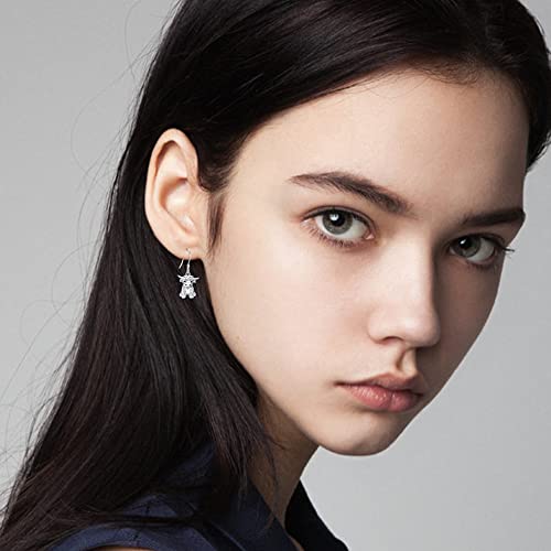 YAFEINI Highland Cow Earrings 925 Sterling Sliver Cow Dangle Earrings Highland Cow Jewelry for Women3