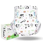 Landofgenie Adult Diapers Panda Printed Diaper Incontinence Underwear Maximum Overnight Absorbency Diapers with Tabs 10 Pieces(Large 36'- 46')