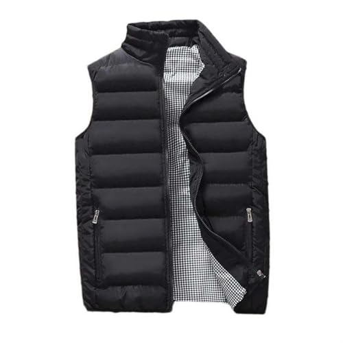 Gilet pour homme en duvet de coton veste sans manches chaude et épaisse