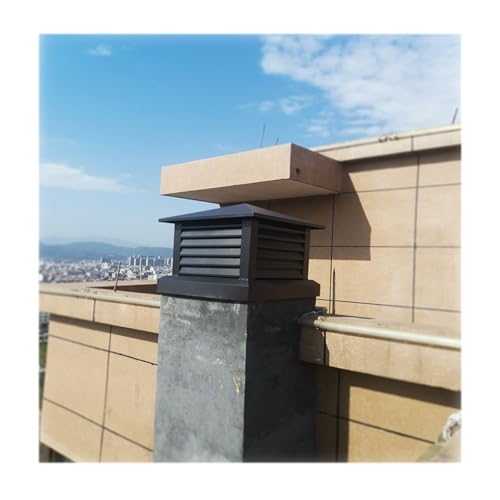 Fireplace Chimney Caps for Outside Windproof Cap for Villa Square Aluminum Alloy Chimney Cover with Rainproof Tapered Top Keep Your Chimney and Roof Safe(36x36Inch/90x90cm)