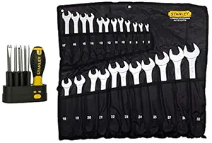 Stanley 70-965E Combination Spanner Set (Pack of 23) STHT62511-8 9 Way Screwdriver Set