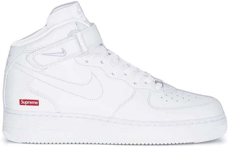 ナイキ] シュプリーム エアフォース1 ミッド ホワイト Supreme AIR