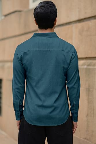 Image of Popcorn Textured Shirts for Men Morpich L