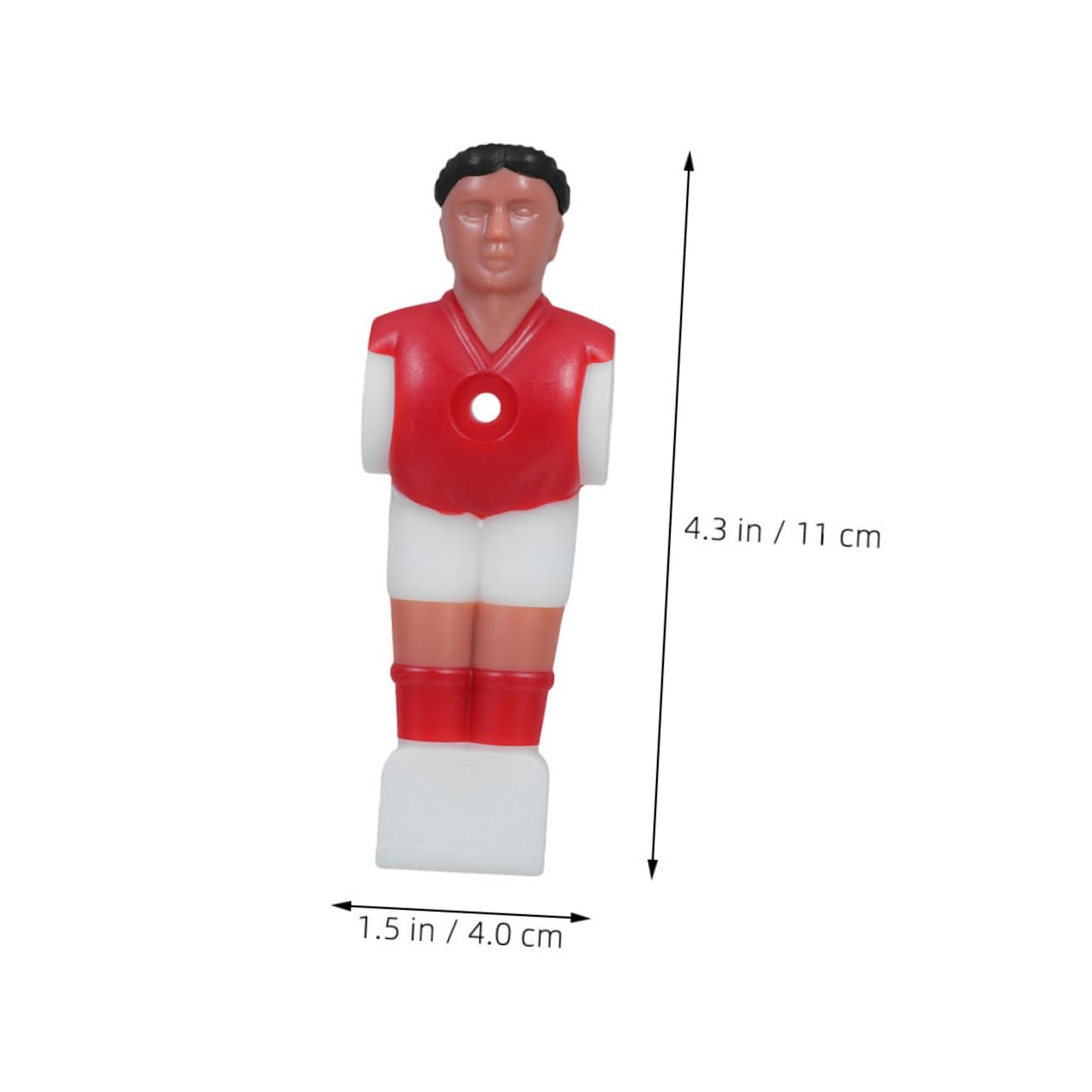POPETPOP Set 12 Giocatori Calcio Balilla Rosso e Blu in Plastica Resistente, Figure Sostitutive Per Tavolo Da Calcio Balilla, Accessori Per Gioco Indoor e Famiglia