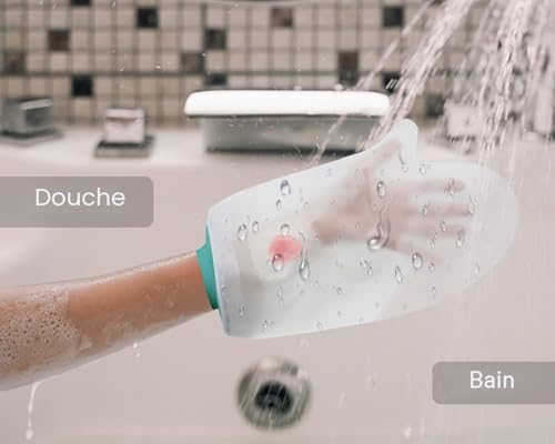 EuyiHlybt Protection Platre Main Adulte, Imperméable Protection Main Platre pour Douche, Protecteurs de Plâtre Doux et Confortables pour le Poignet, le Doigt, Sac de Plâtre Réutilisable – vue 5