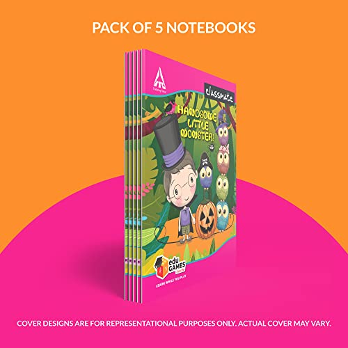 Image of Classmate Long Book - Unruled, 160 Pages, 314 mm x 194 mm - Pack Of 3 Notebook - Single Line