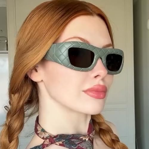 Vintage Small Punk Rectangular Sunglasses Men Women Luxury3