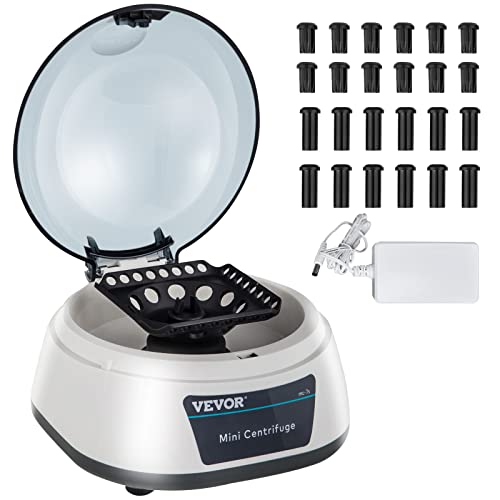 Vevor Centrifuge Machine, 7000Rpm Lab Centrifuge Machine Max. 3286Xg Rcf Scientific Mini Centrifuge With 2 In 1 Rotor For Lab Hospital College, Fits 0.2/0.5/1.5/2Ml Tubes, 0.2/0.5Ml Adapters Included #TOP26