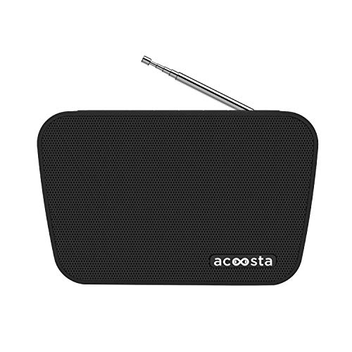 Image of ACOOSTA SUNO HITS - Powered by SONY MUSIC, 1000 Preloaded Songs - 7 stations & 250 artists, Portable Wireless Bluetooth Speaker with Mic, FM Radio, USB, Aux In, Aux Out, True Wireless Stereo - (Black)
