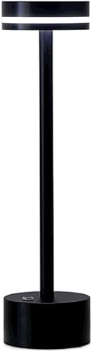 GZKPL Lámpara de mesita de noche, lámpara de escritorio recargable inalámbrica, funciona con pilas, luz LED de noche para dormitorio, con brillo
