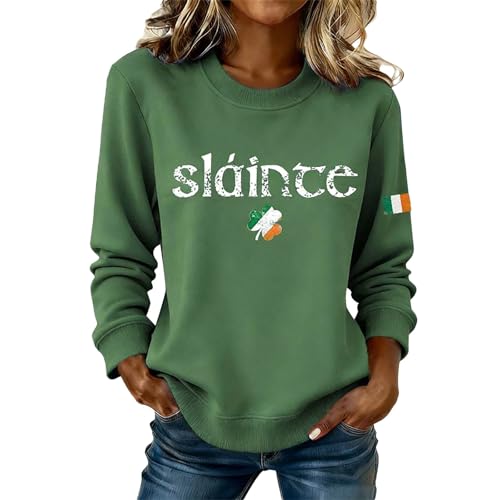 Sweat-Shirt à col Rond Brodé WWricotta Pull Chaud et Confortable Style Sportswear Festif