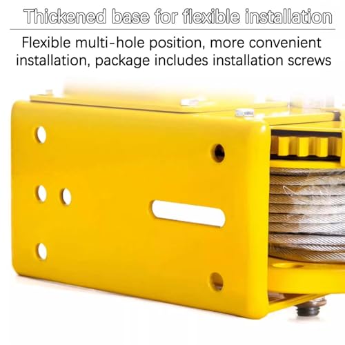 Cabrestante manual resistente 1200/1800/2600 LBS miniatura 5