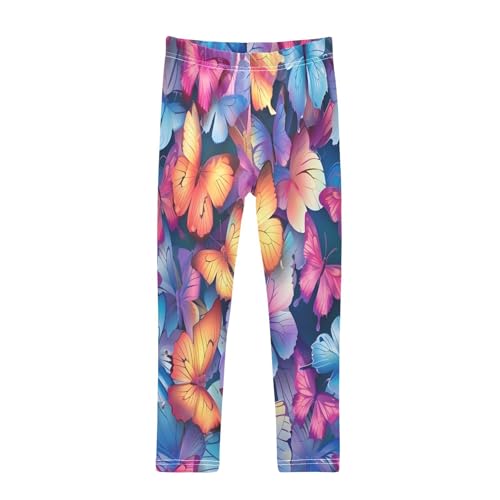 Bolaz Toddler Girls Leggings Printed Yoga Pants Leggings Butterflies for Kids
