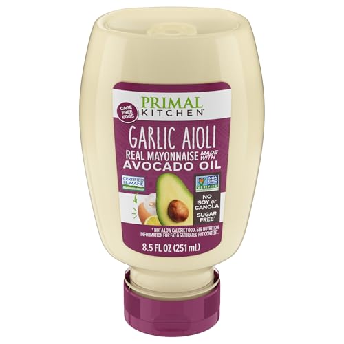 Primal Kitchen Garlic Aioli Mayo Squeeze, 8.5 ounce