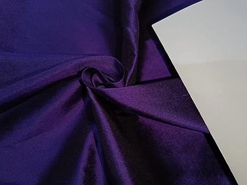 Tissu Dupioni pure soie violet blanc pour éviter les tissus mous sans tenue