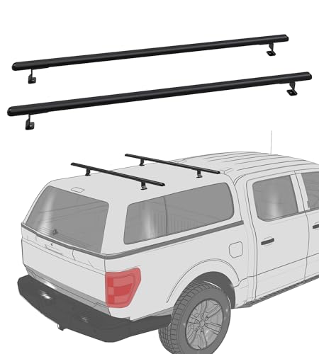 StarONE 60" Truck Topper Ladder Rack,Adjustable Aluminum Camper Shell Roof