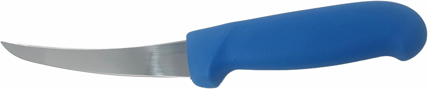 Blue Boning Knife (3 Pack) - Cozzini Cutlery Imports 6 in. Blade - Curved, Stiff - Blue Fibrox Handle