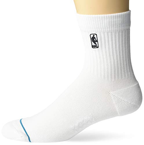 Stance Men's Quarter Logoman Socks White Small-Medium