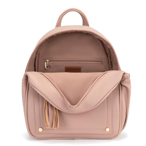 Image of Montana West Mini Backpack Purse for Women Anti Theft Backpacks with Secured Zipper and Tassel