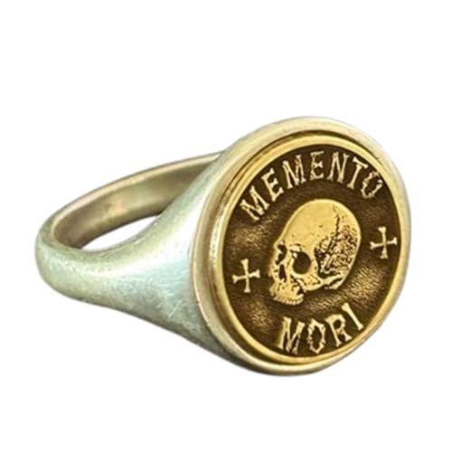 Bague crâne argent sterling résistant au ternissement et adapté aux peaux sensibles