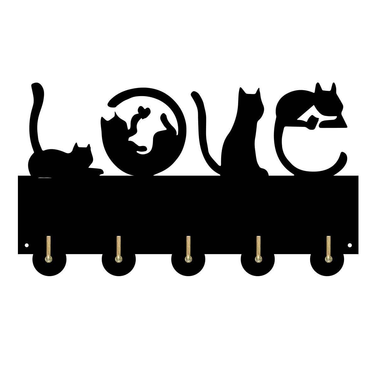 Patère murale en bois chat YHFR | Cintre de créateur haut de gamme pour manteau et sac
