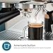 PHILIPS Barista Brew Semi Automatic Espresso Machine - Single & Double Espresso,Americano, 250g Bean Container+Grinder+Milk Jug with temperature indicator,Calibrated Tamping,Metal Silver (PSA3218/01)