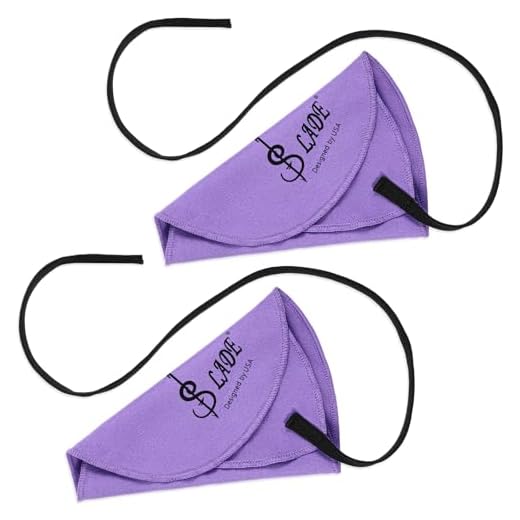 Paño de limpieza para flauta, 2 piezas, paño limpiador de clarinete, paño de limpieza para clarinete, tubo interior, adecuado para clarinete, piccolo, flauta, saxofón, saxofón (morado)