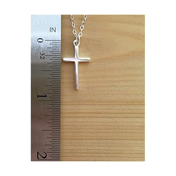 EFYTAL-Small-Cross-Necklace-for-Women-and-Girls-Christian-Gifts-for-Easter-First-Communion-Confirmation-Baptism-Sterling-Silver-Dainty-Tiny-Pendant-Jewelry-Religious-Gift-for-Catholic-Birthday EFYTAL Small Cross Necklace for Women and Girls, Confirmation Gifts for Teenage Girl, First Communion Baptism Gifts for Girl, Sterling Silver Dainty Necklaces, Religious Gift for Catholic Birthday