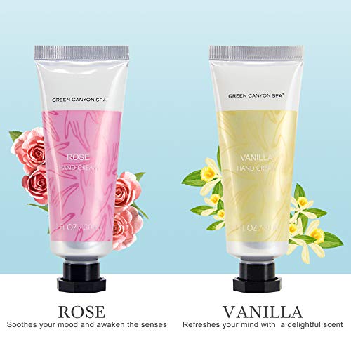 Hand Cream Gift Set, Shea Butter Hand Cream for Women Gift Set, Moisturizing Hand Lotion for Dry Hands Best Birthday/Holiday Gift for Her, Pack of 12 with Travel size, 1.0 oz Tube - Thumbnail 7