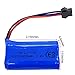 Threeking 7.4V 600mAh Rechargeable Li-ion Battery SM-3P Joint with USB Charger for Remote Control Toys RC Car Truck Boat Toy