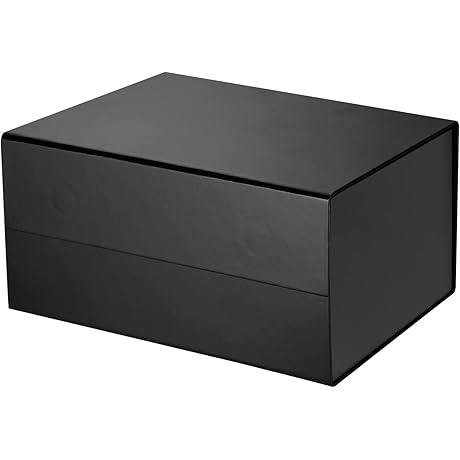 Matte Black 8x6x4 Magnetic Gift Boxes Wholesale
