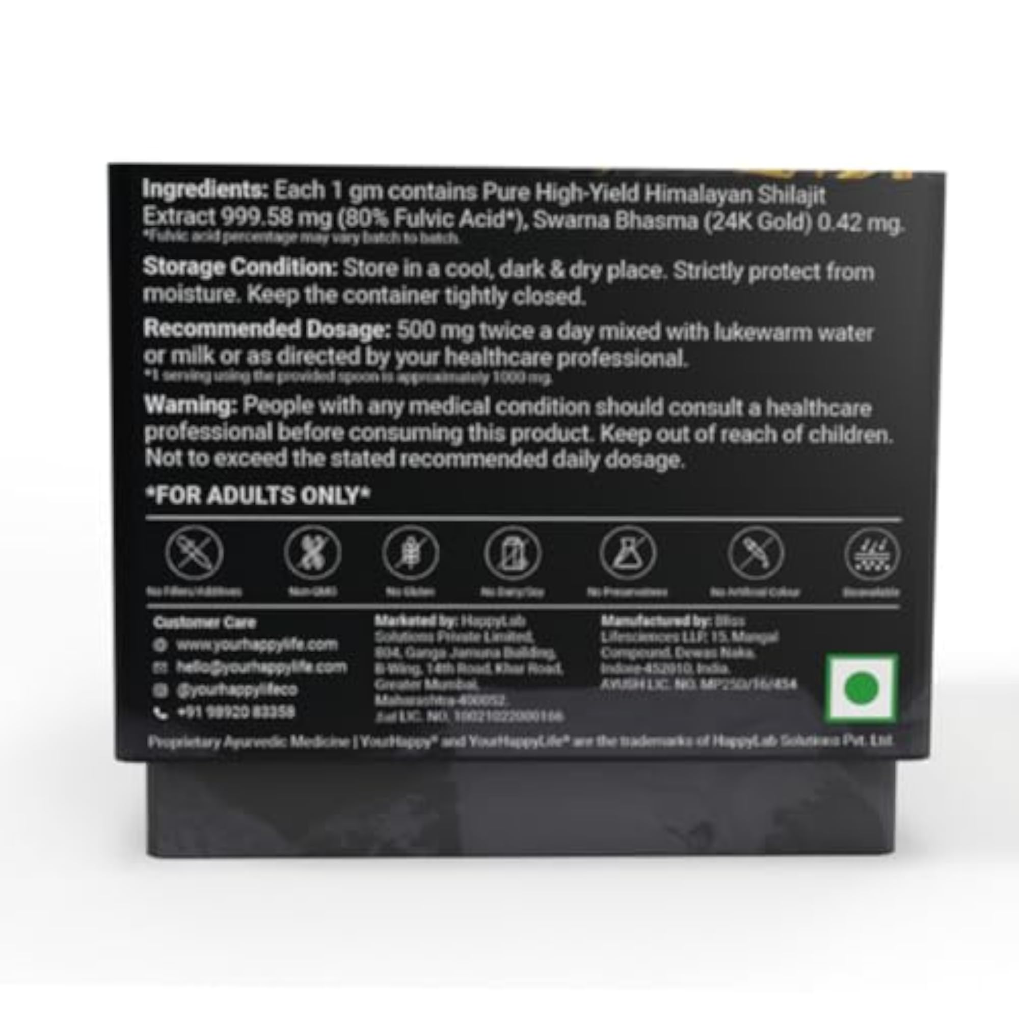 Triple Strength Shilajit Resin for Enhanced Vitality