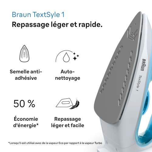 Braun Fer à repasser vapeur TextStyle1 SI1029BL - vue 3