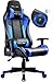 GTPLAYER Silla Gaming con Altavoz Bluetooth Escritorio Oficina Gamer Ergonomica con Cojín Reposabrazos 3D Ajustables Respaldo Reclinable Multifuncional (Azúl)