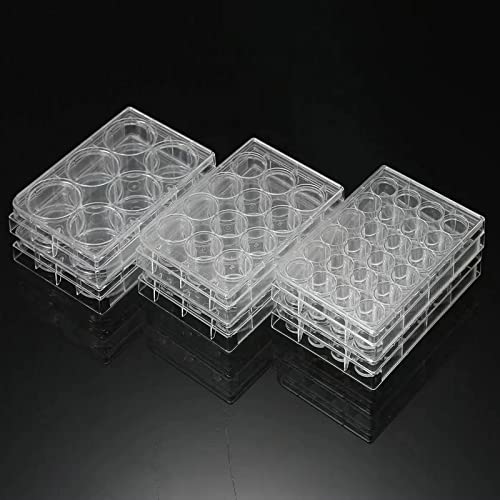24 Well Culture Plate - Culture Plate 24 Well - With Lid, Flat Bottom, Individual Pack (Pack Of 10) #TOP5