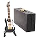 Black Electric Guitar 1:12 Miniature Musical Instrument Music DollHouse Figure