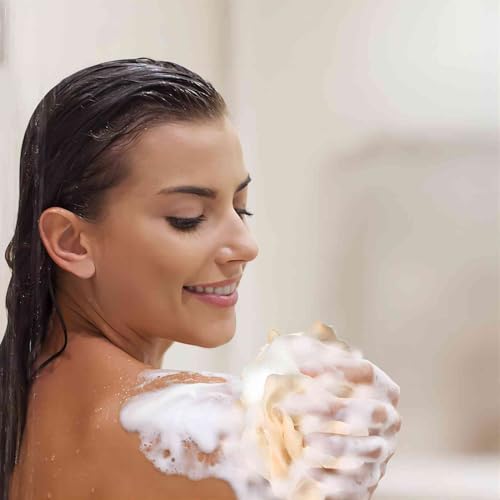 Fishent Esponja De Banho Loofah, Buchas De Banho, Pacote Com 4 Unidades, Esfoliante Corporal, Esponj