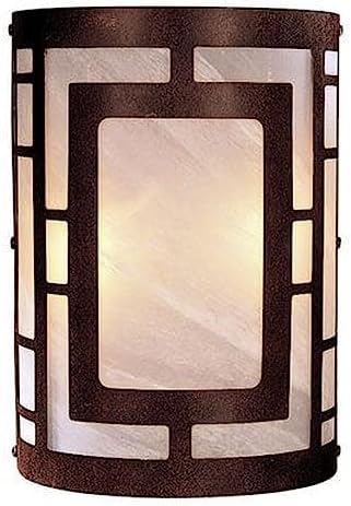 Minka Lavery Wall Sconce Lighting 346-14, Glass Damp Bath Vanity Fixture, 2 Light, 120 Watts, Nutmeg