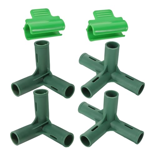Gogogmee 1 Satz Grüner Raumverbinder Gewächshauszubehör Rahmenverbinder Für Gewächshäuser Ersatzteile Für Gewächshäuser Gewächshausrahmenbauverbinder Gewächshausklammern Passend Zu Plastik