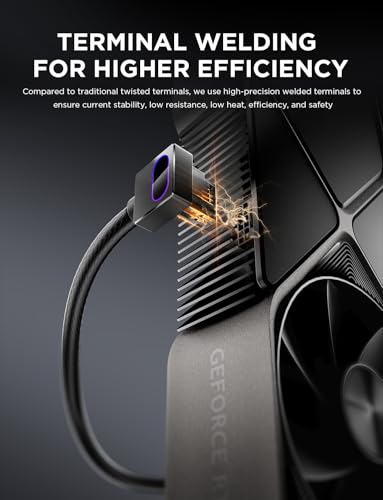 Image of Hydrus 50cm Black 16PIN A-Type 12VHPWR Module Power Supply for GPU, Ensures Stable Power Delivery, Boosts GPU Performance, Optimizes Cooling, Fits Various GPU Models, Enhances Gaming Experience