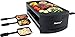 Steba Raclette RC 6 Bake & Grill | 2 espirales calefactables separables | Incluye función de pizza con calor inferior | Bandeja para sartenes que no necesitan | 6 sartenes antiadherentes | 1500 W