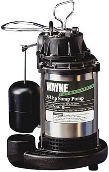 Wayne CDU980 3/4 HP Stainless Submersible Sump Pump