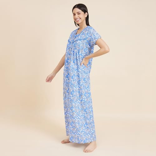 Image of Sweet Dreams Women's Cotton Maxi Casual Night Shirt