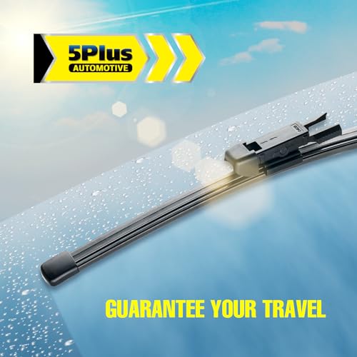 Image of 5 PLUS 15 Inch Rear Wiper Blade Replacement for Porsche Macan 2020-2015 Panamera 2016-2010 / Ram ProMaster City 2021-2015 / Land Rover Range Rover Sport 2022-2017 BACK Windshield Wiper Blade (A381H)