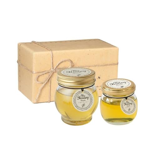 生はちみつ専門店 MY HONEY マイハニー アカシアハニーL200g+アカシアハニーM90g ナチュラルクラフトボックス M+麻紐リボン