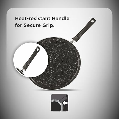 Image of Butterfly Granza Omni Tawa | 300mm |Non-Stick Premium Virgin Aluminium | Induction Base| PFOA Free | Scratch Resistant | for Dosa, Roti, Fish Fry, Omlette