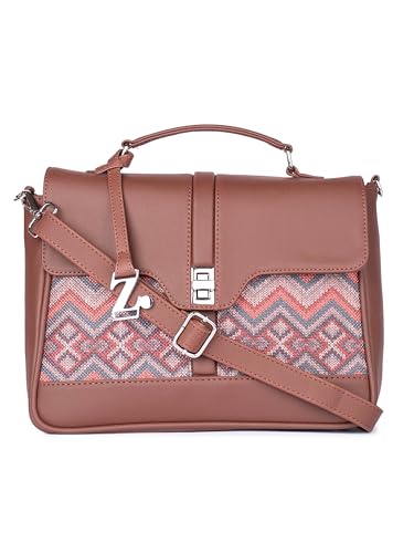 Image of ZOUK | Women's Vegan Leather | Stylish Handbag with Adjustable Strap, Top Handle |