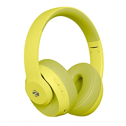 Image of ZEBRONICS Zeb-Dynamic Wireless Headphones with 34 hrs. of Playback time.(Yellow)